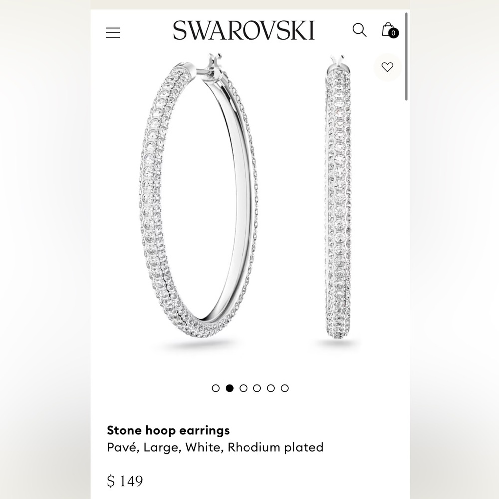 Swarovski Hoop Earrings